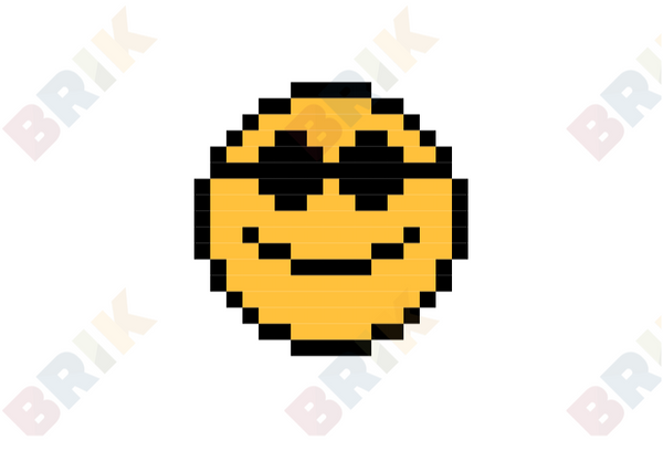 Cool Emoji Pixel Art