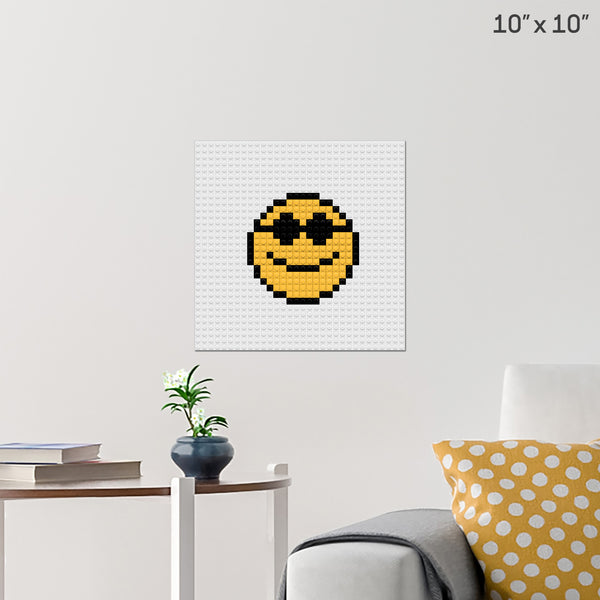 Cool Emoji Brick Poster