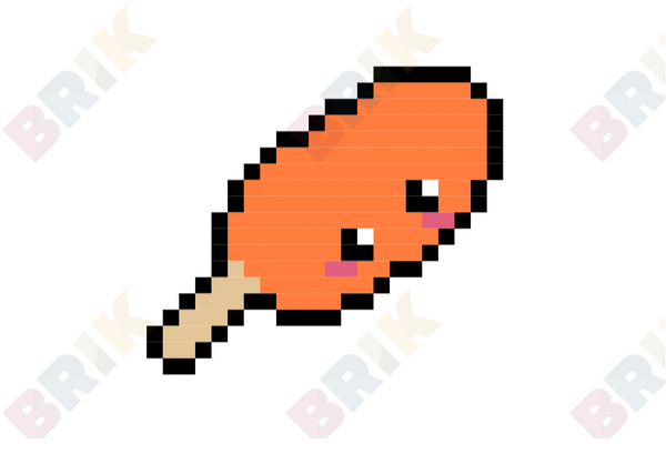 Corn Dog Pixel Art