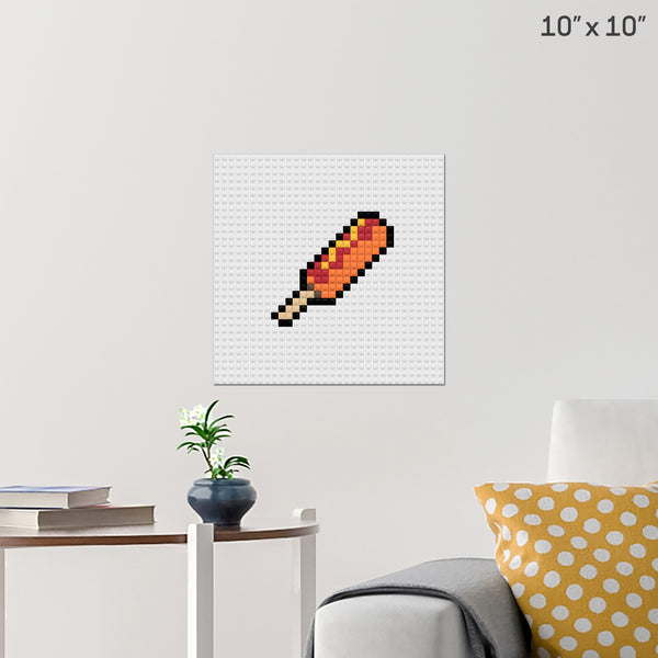Corn Dog Brick Poster