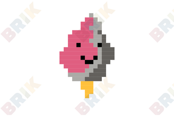 Cotton Candy Pixel Art