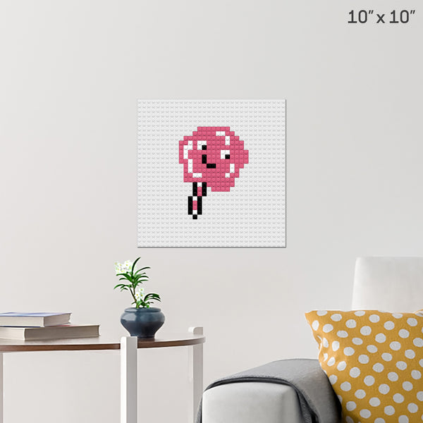 Cotton Candy Brick Poster