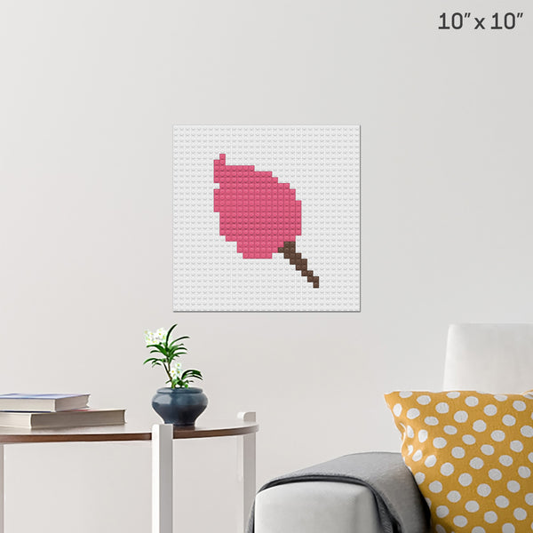 Cotton Candy Brick Poster