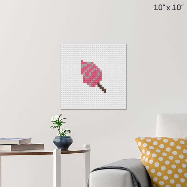 Cotton Candy Brick Poster