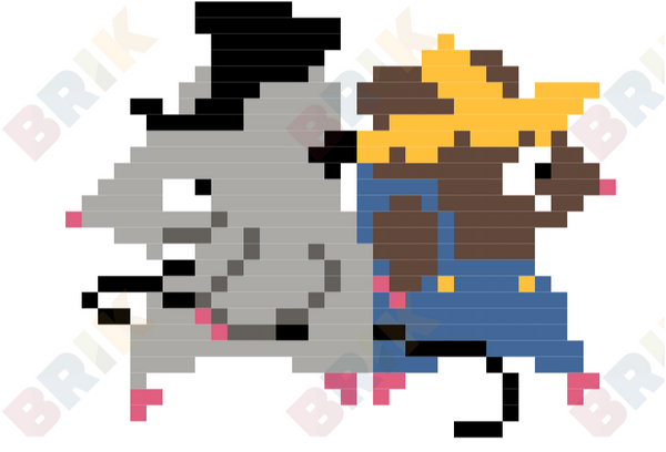 Country Mouse Pixel Art
