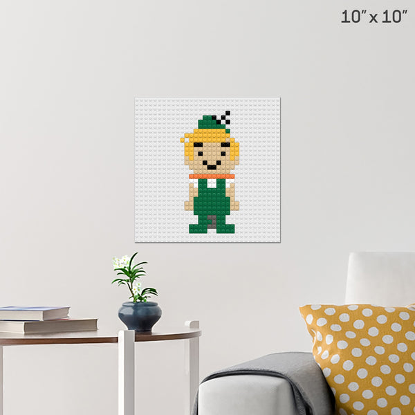 Elroy Justin Jetson Brick Poster