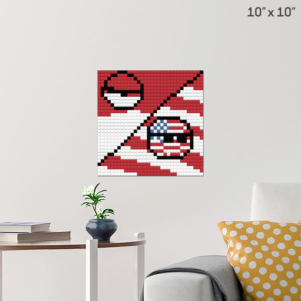 countryballs Brick Poster