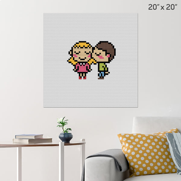Couple Brick Poster