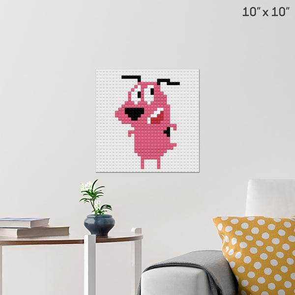 Courage The Cowardly Dog Brick Poster