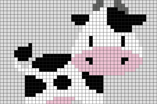 Cow Pixel Art