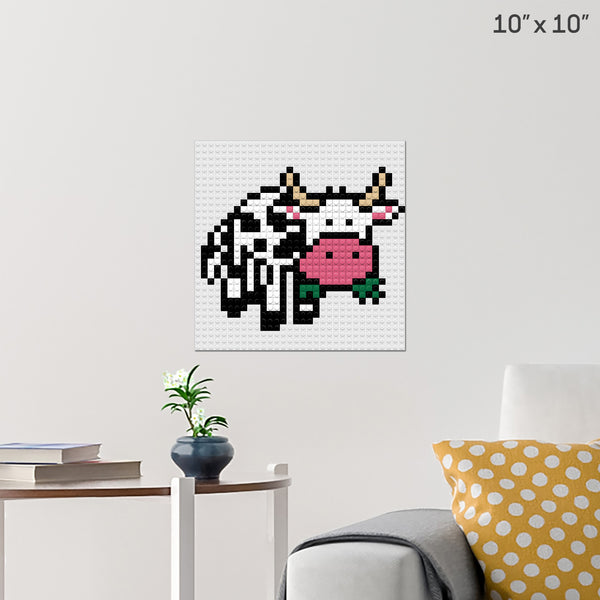 Cow Brick Poster