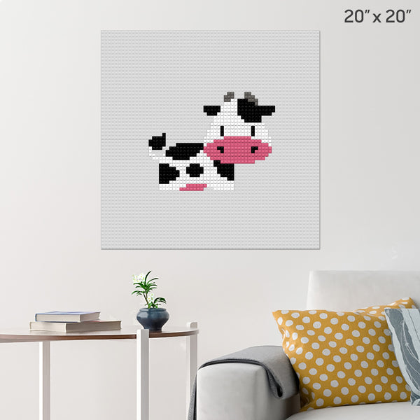 Cow Brick Poster