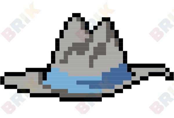 Cowboy Hat Pixel Art