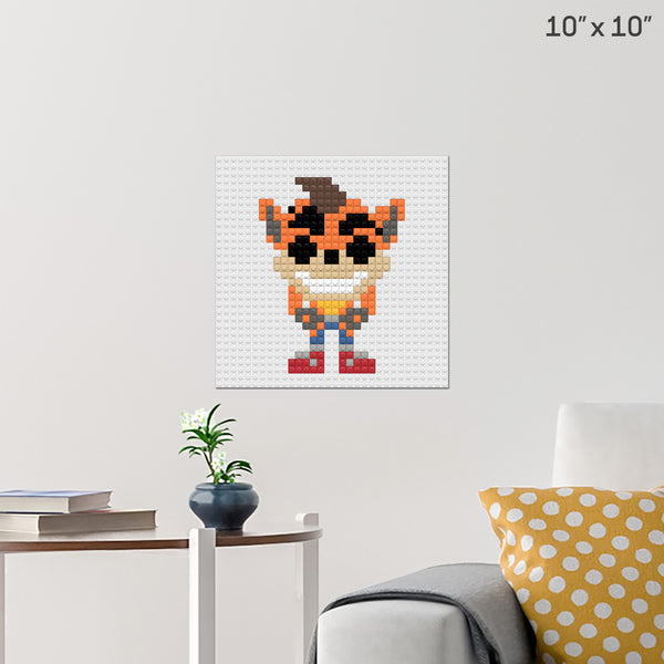 Crash Bandicoot Brick Poster