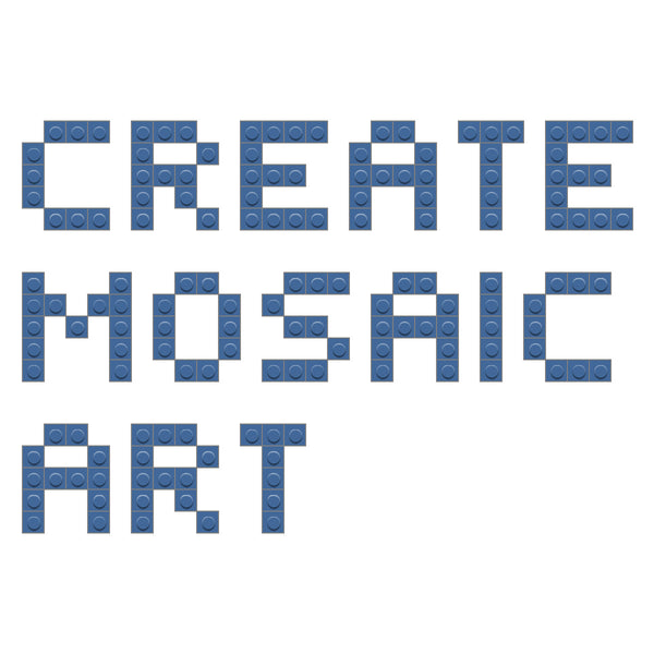 CREATE MOSAIC ART LETTERS
