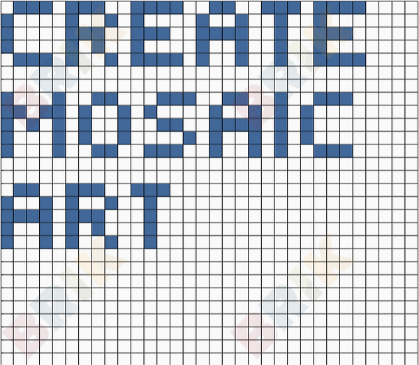CREATE MOSAIC ART LETTERS