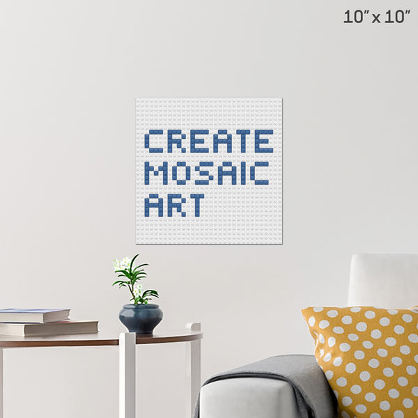 CREATE MOSAIC ART LETTERS Brick Poster