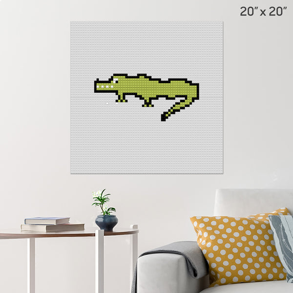 Crocodile Brick Poster