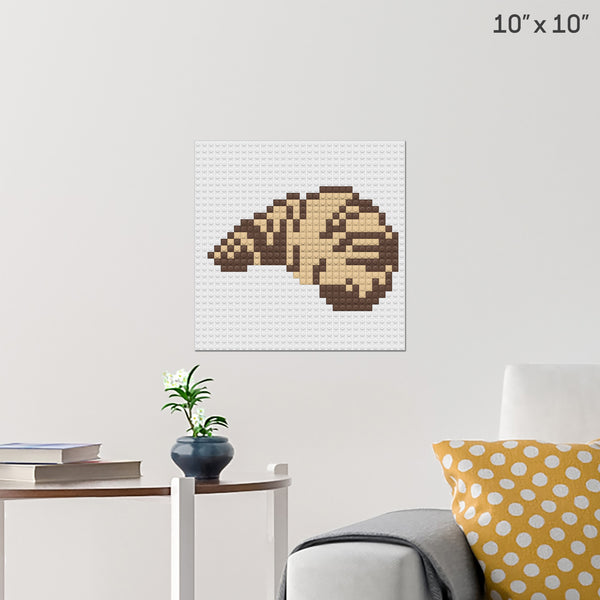 Croissant Brick Poster