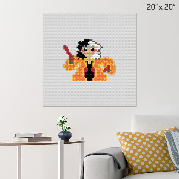 Cruella de Vil Brick Poster