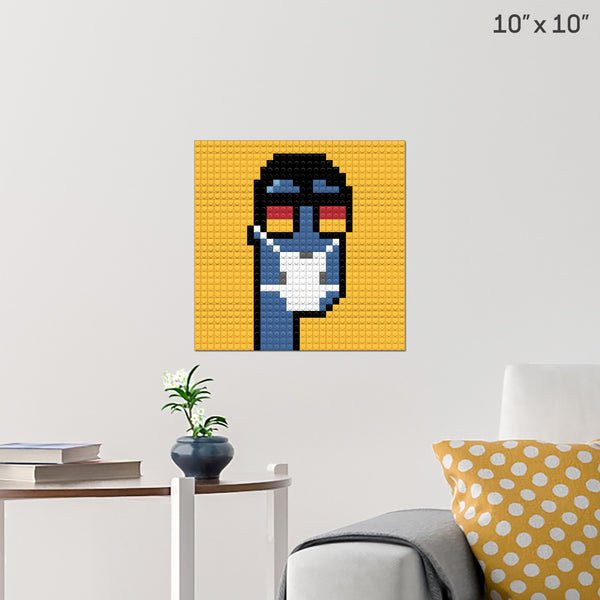 Crypto Punk #004 Brick Poster