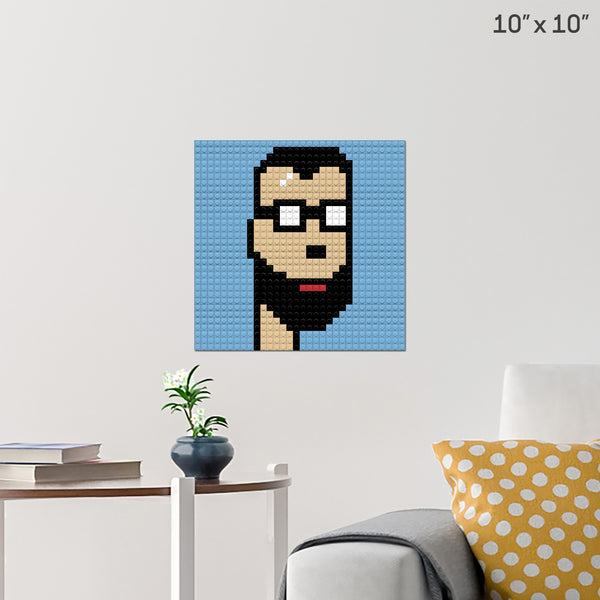 CRYPTO PUNK #007 Brick Poster
