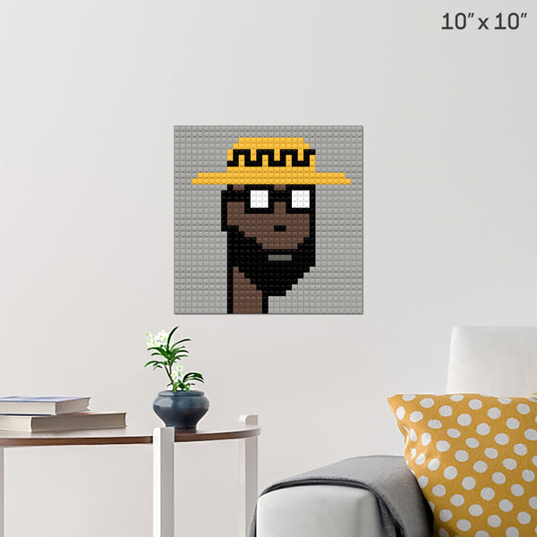 CRYPTO PUNK #020 Brick Poster