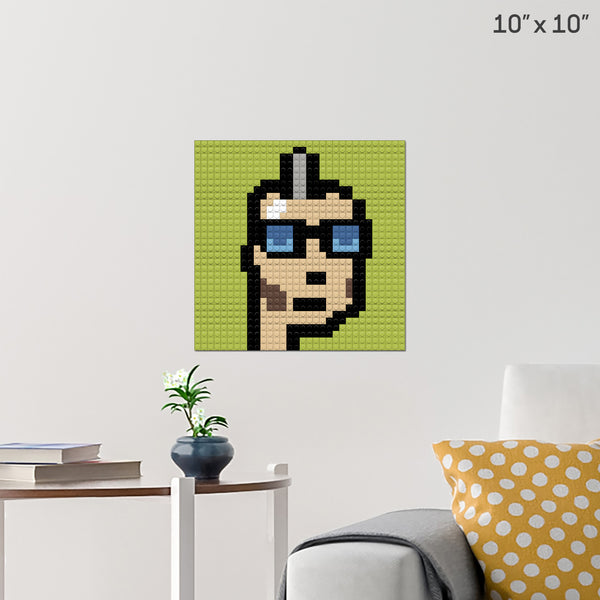 Crypto Punk Brick Poster