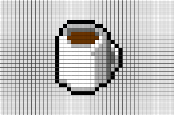 Cup of Coffee Pixel Art