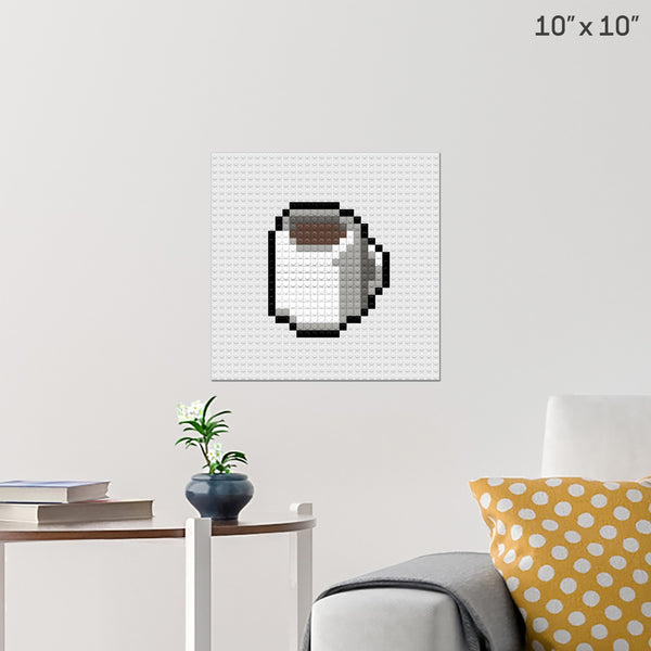 Cup of Coffee Brick Poster