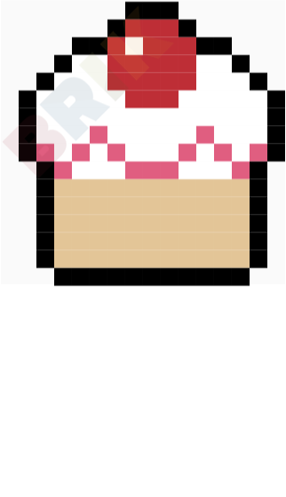 Cupcake Pixel Art