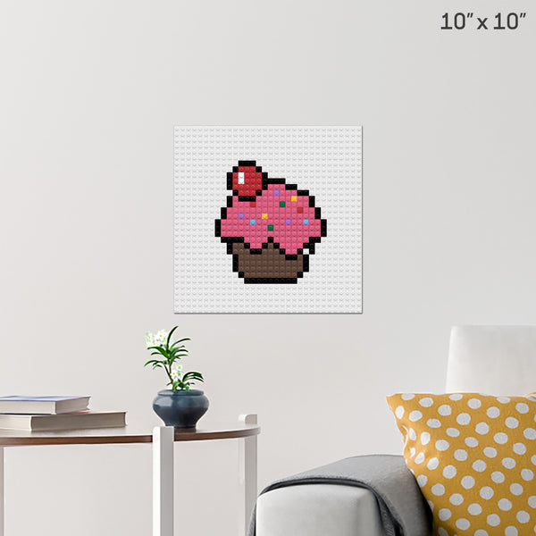 Cupcake Brick Poster