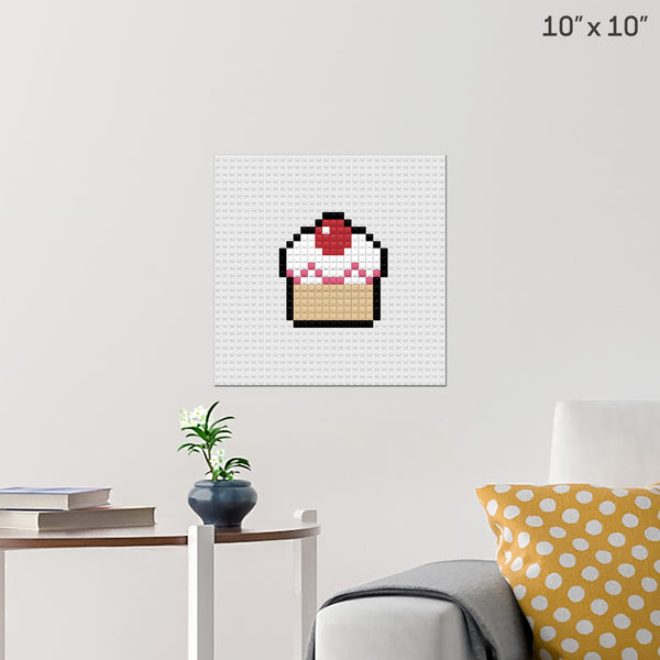 Cupcake Brick Poster