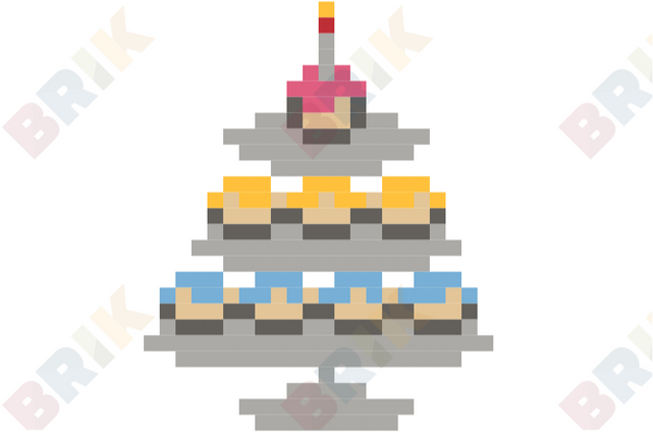 Cupcake Tower Pixel Art