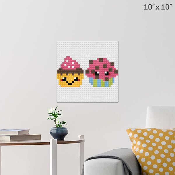 Cupcakes Brick Poster
