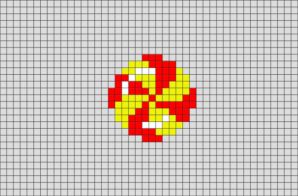 Cut the Rope Candy Pixel Art
