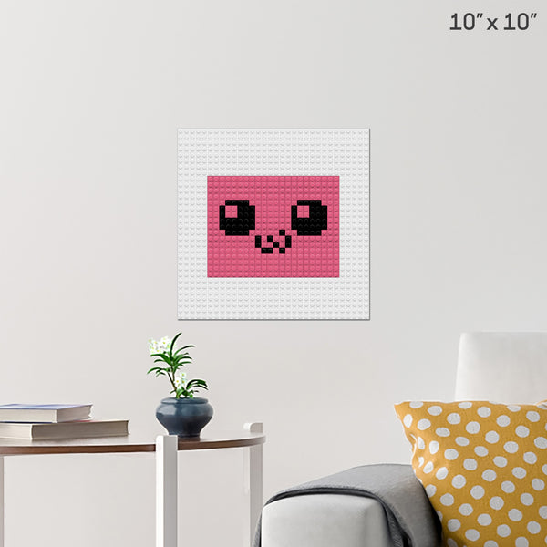 Cute Face Brick Poster
