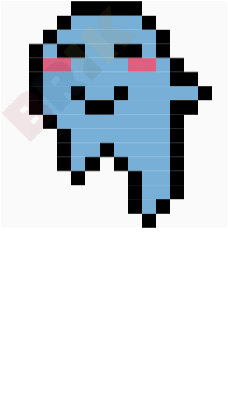 Cute Ghost Pixel Art