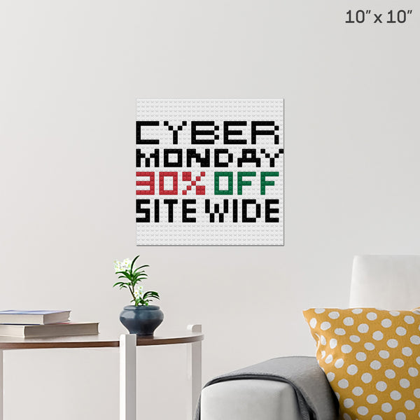 cyber monday sale Brick Poster