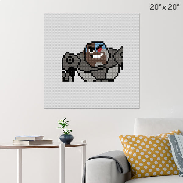 Cyborg Brick Poster