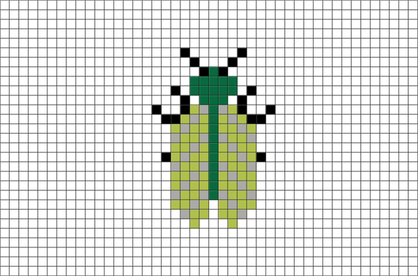 Cicada Pixel Art
