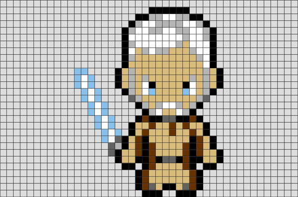Star Wars Obi-Wan Kenobi Pixel Art