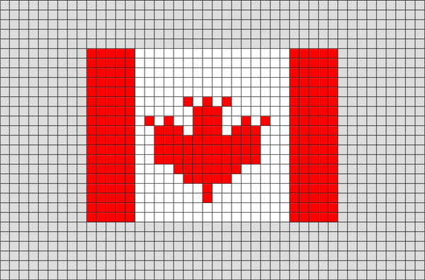 Flag of Canada Pixel Art