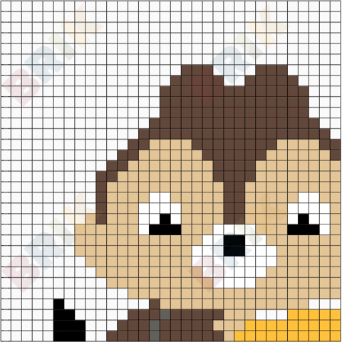Chip 'n' Dale 1 Pixel Art