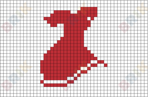 National Wear Red Day Pixel Art
