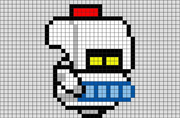 Wall-E M-O Pixel Art