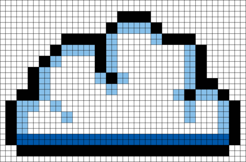 Cloud Pixel Art
