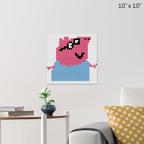 daddy pig Brick Poster