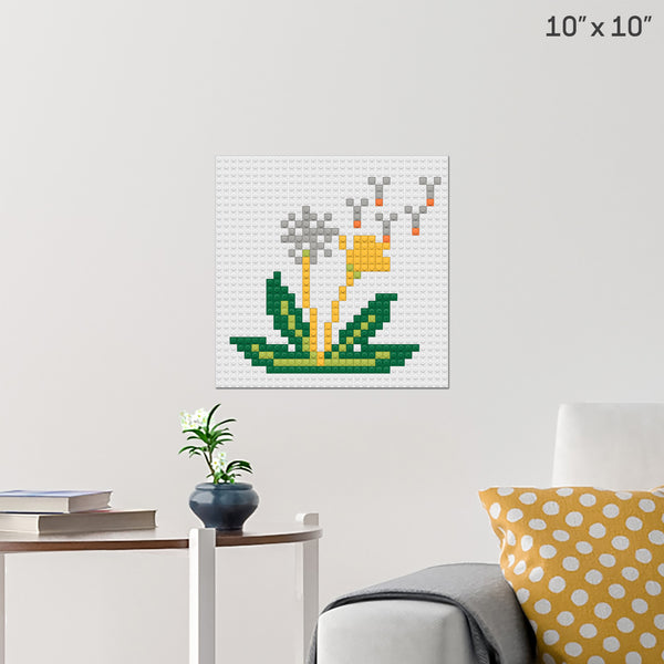 Dandelion Brick Poster