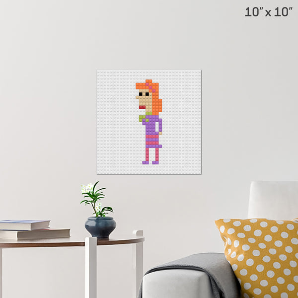 Daphne Scooby Doo Brick Poster
